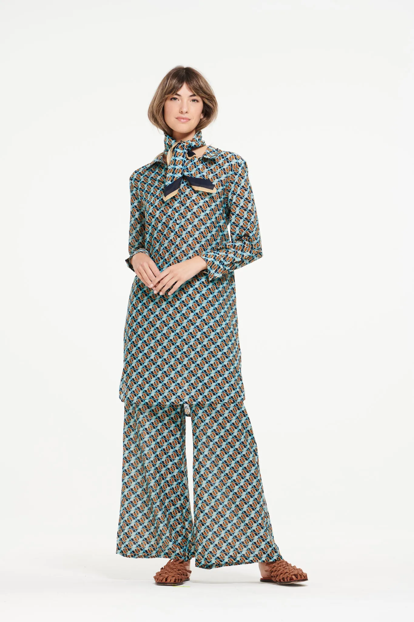 OS   Monogram palazzo pants