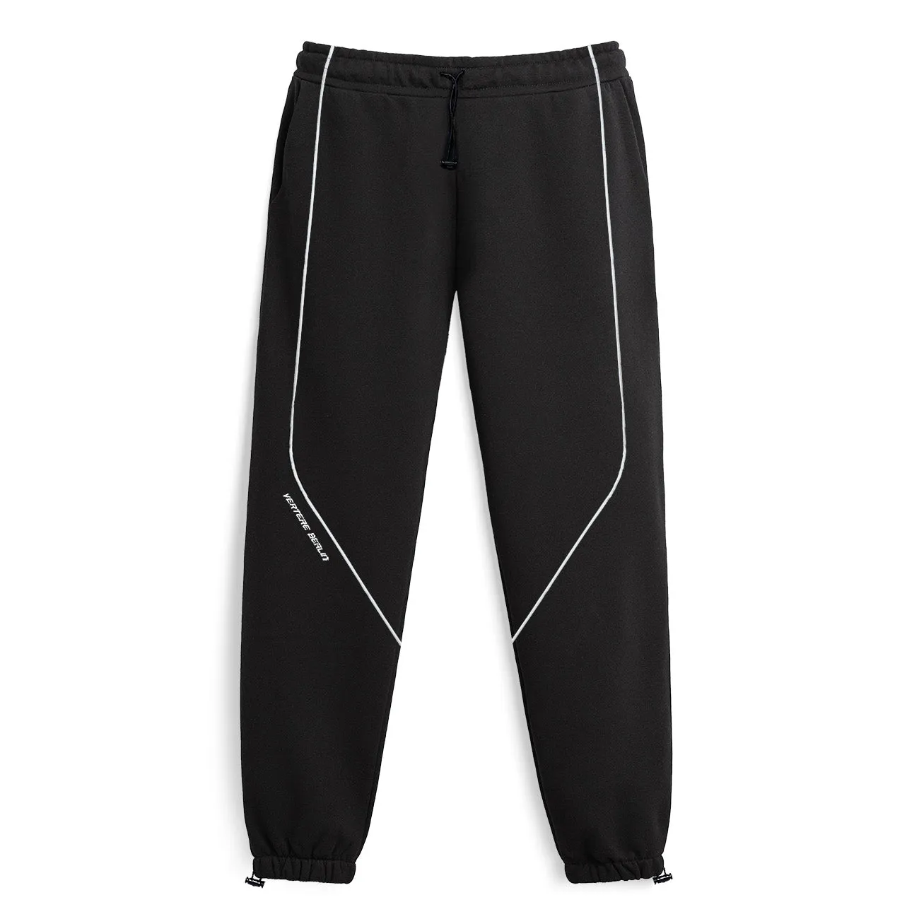 PIPING SWEAT PANTS - BLACK