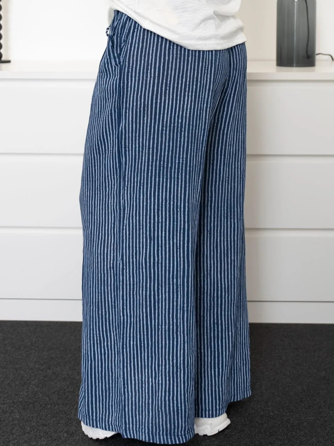 Quinn pants stripe navy