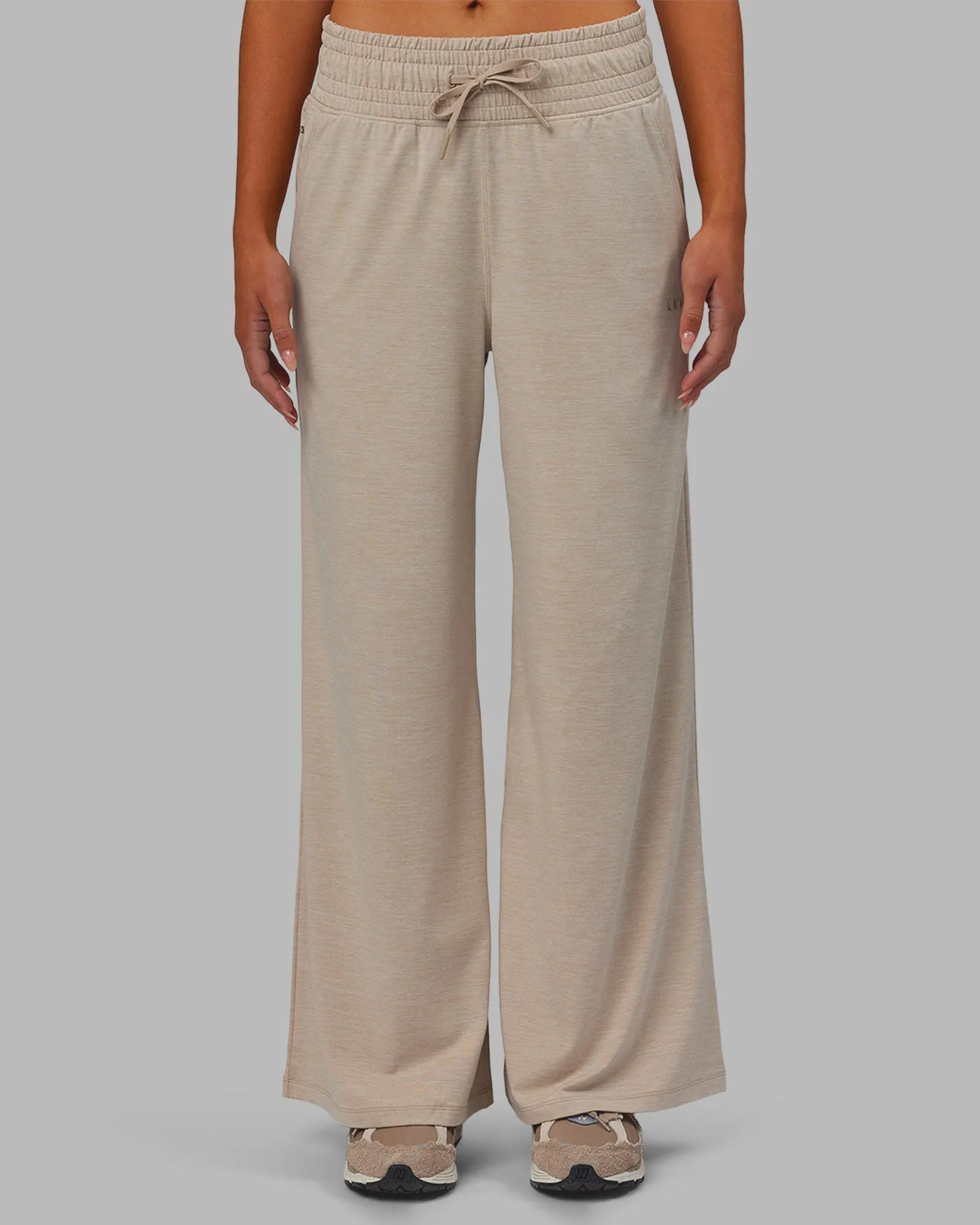 Restore CloudFLX Wide Leg Pants - Oatmeal Marl