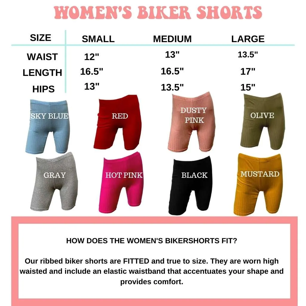 Ribbed Biker Shorts