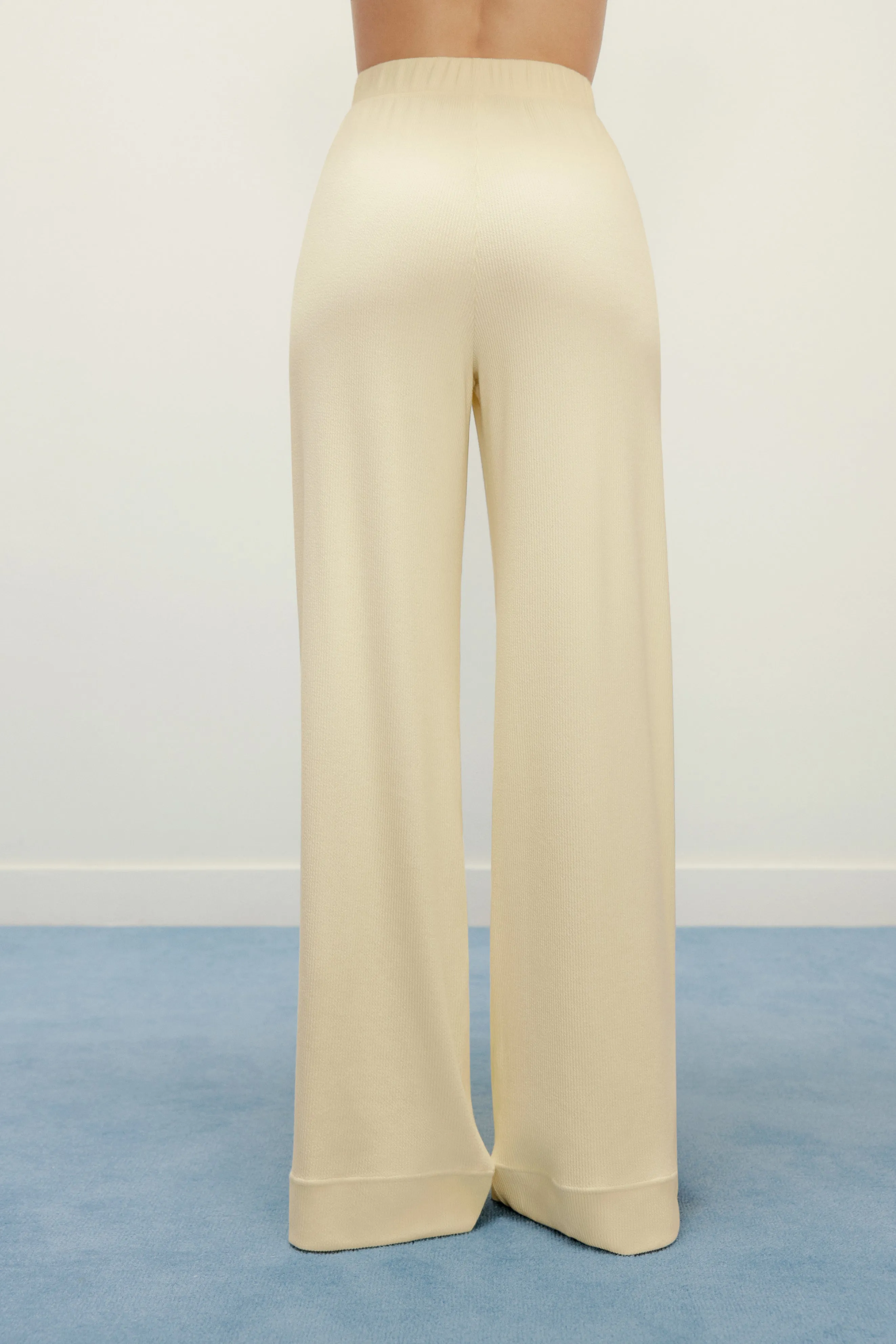 Ribbed Wide Leg Pants