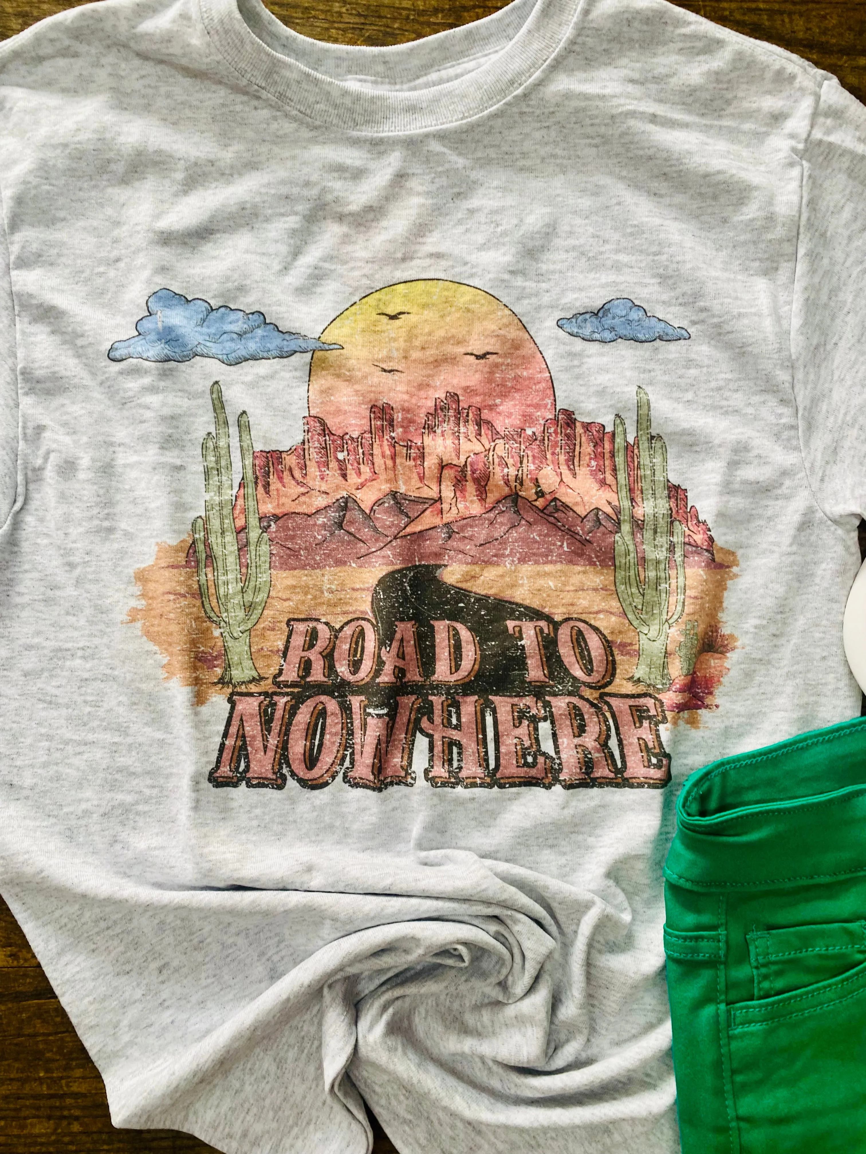 Road To Nowhere Western Graphic Tee