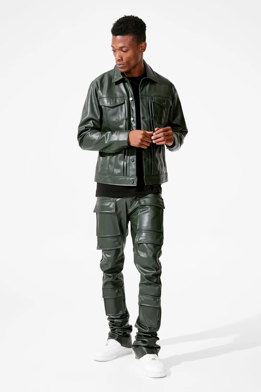 Ross Stacked - Thriller Cargo Pants (Olive)