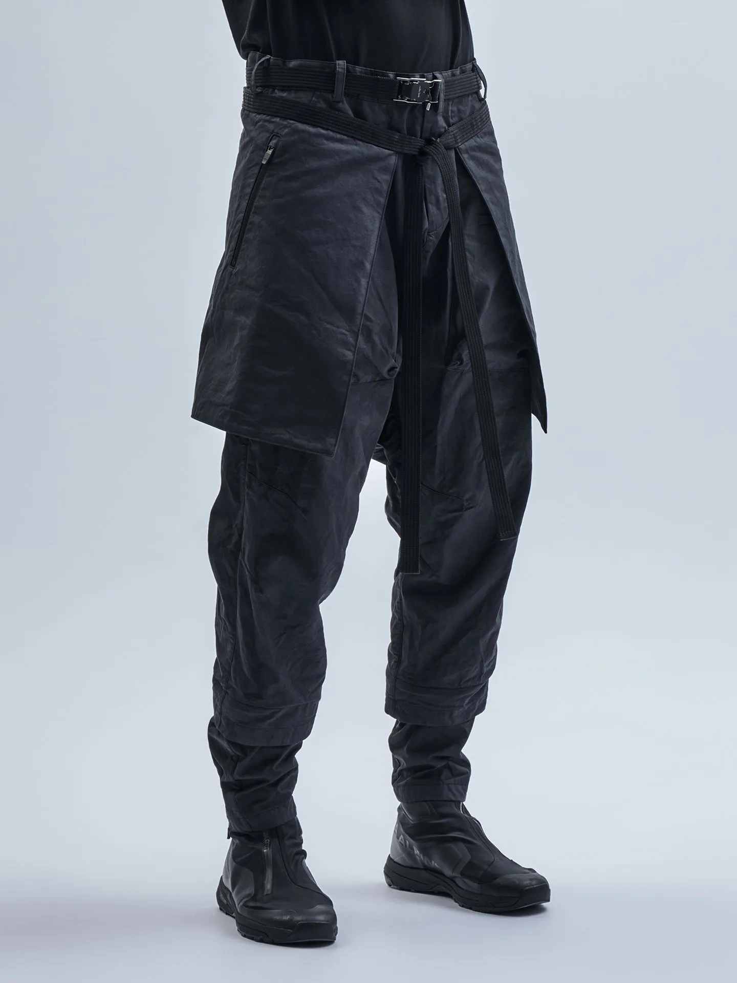 saieta cargo pants stotz etaproof charcoal dye