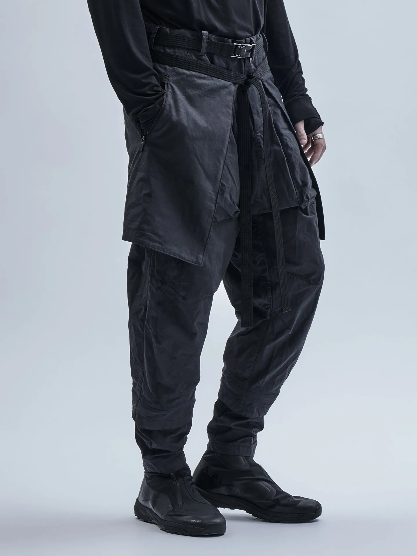 saieta cargo pants stotz etaproof charcoal dye