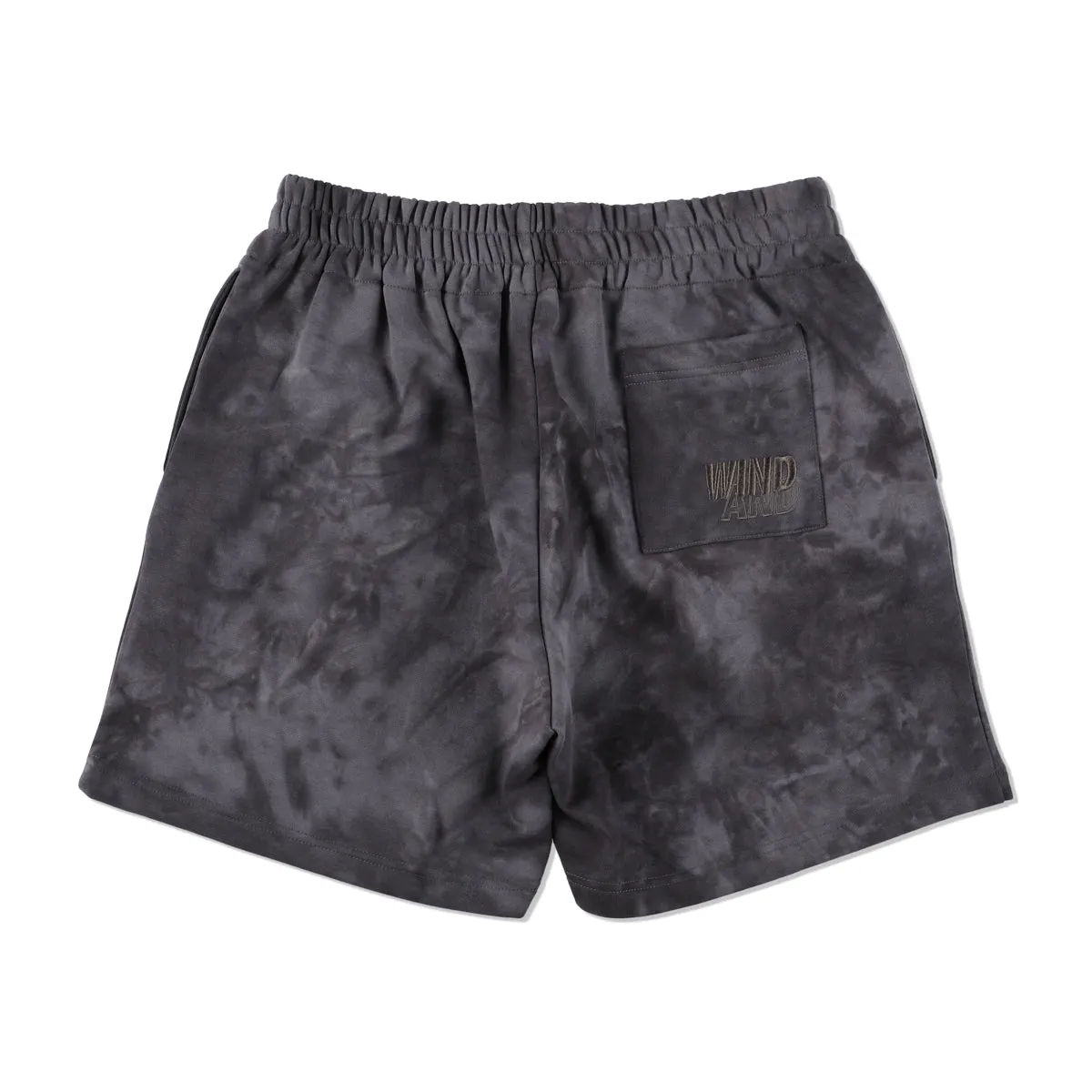 SEA SWEAT WIDE SHORT / TIE_DYE_BLACK