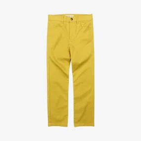 Skinny Twill Pants | Gold