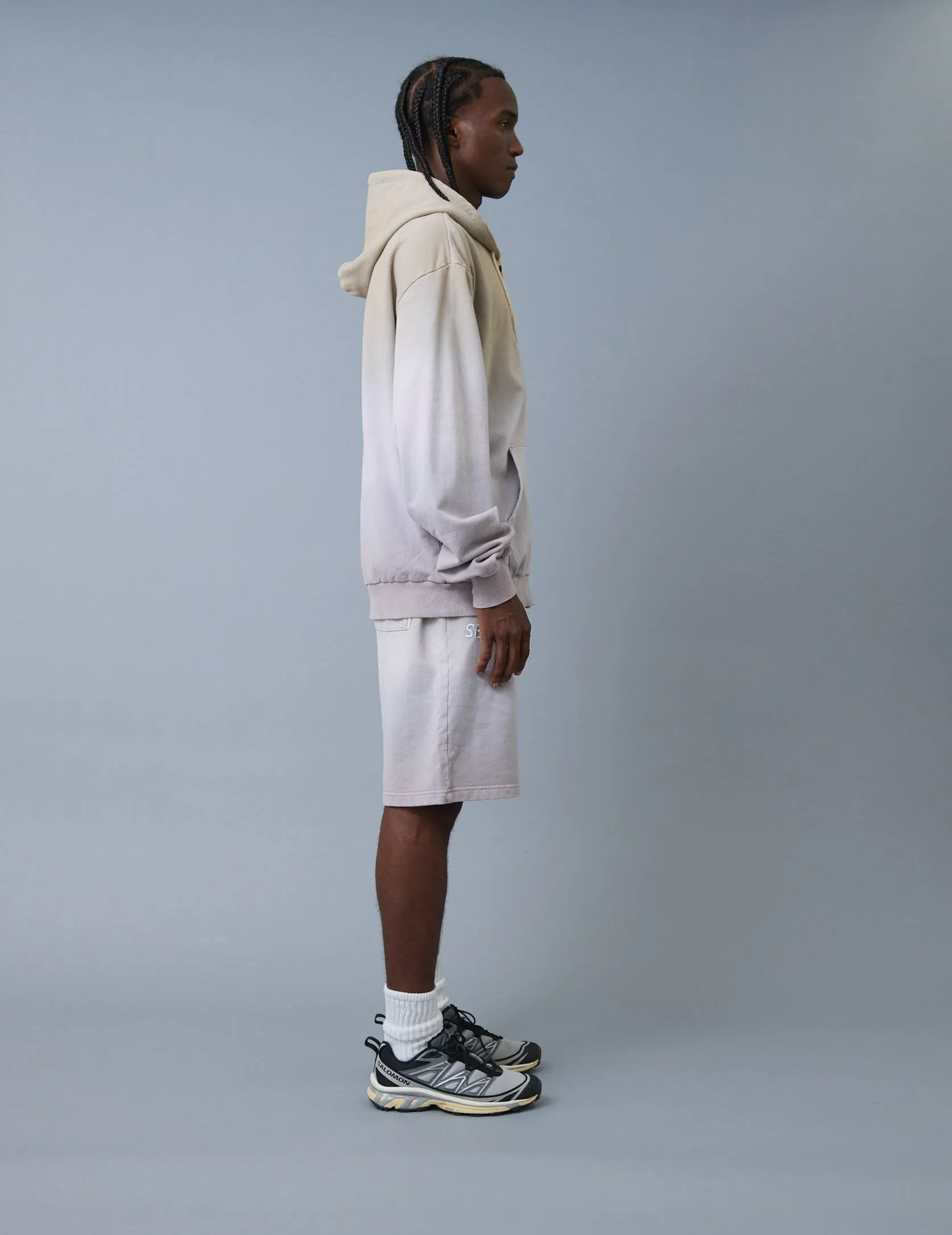 Step_Dye Sweat Short / SAND