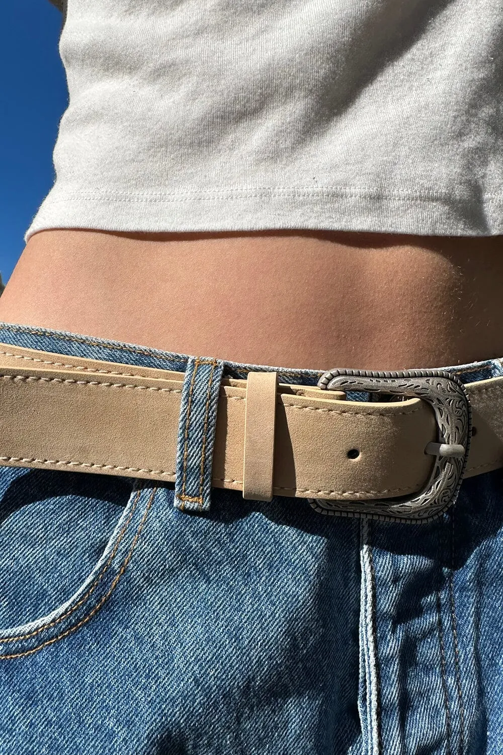 Suede Western Belt