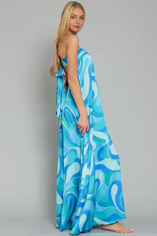 Swirl Wide-Leg Jumpsuit