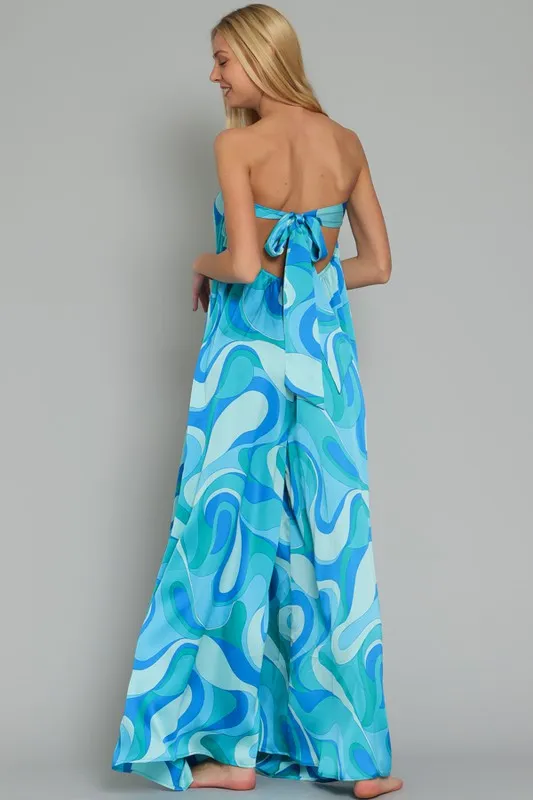 Swirl Wide-Leg Jumpsuit