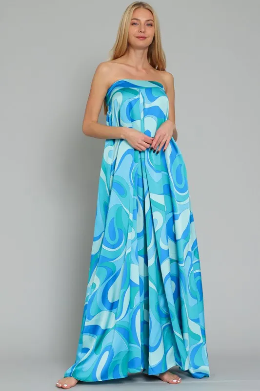 Swirl Wide-Leg Jumpsuit