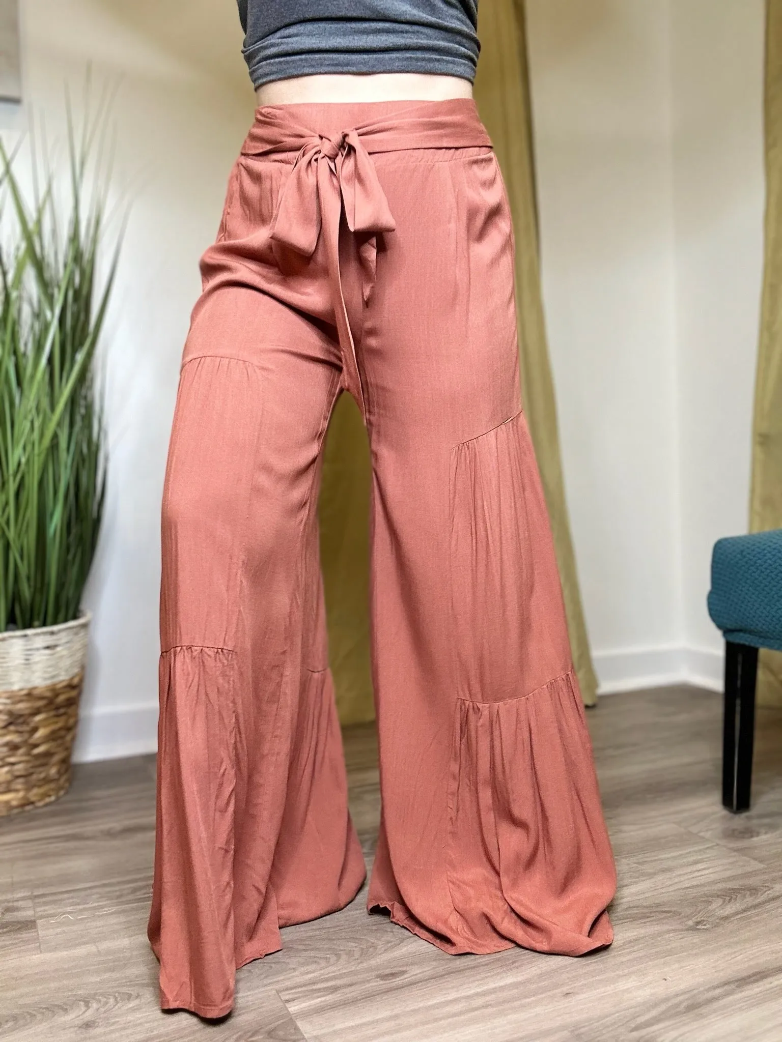 Terracotta Wide Leg Pants