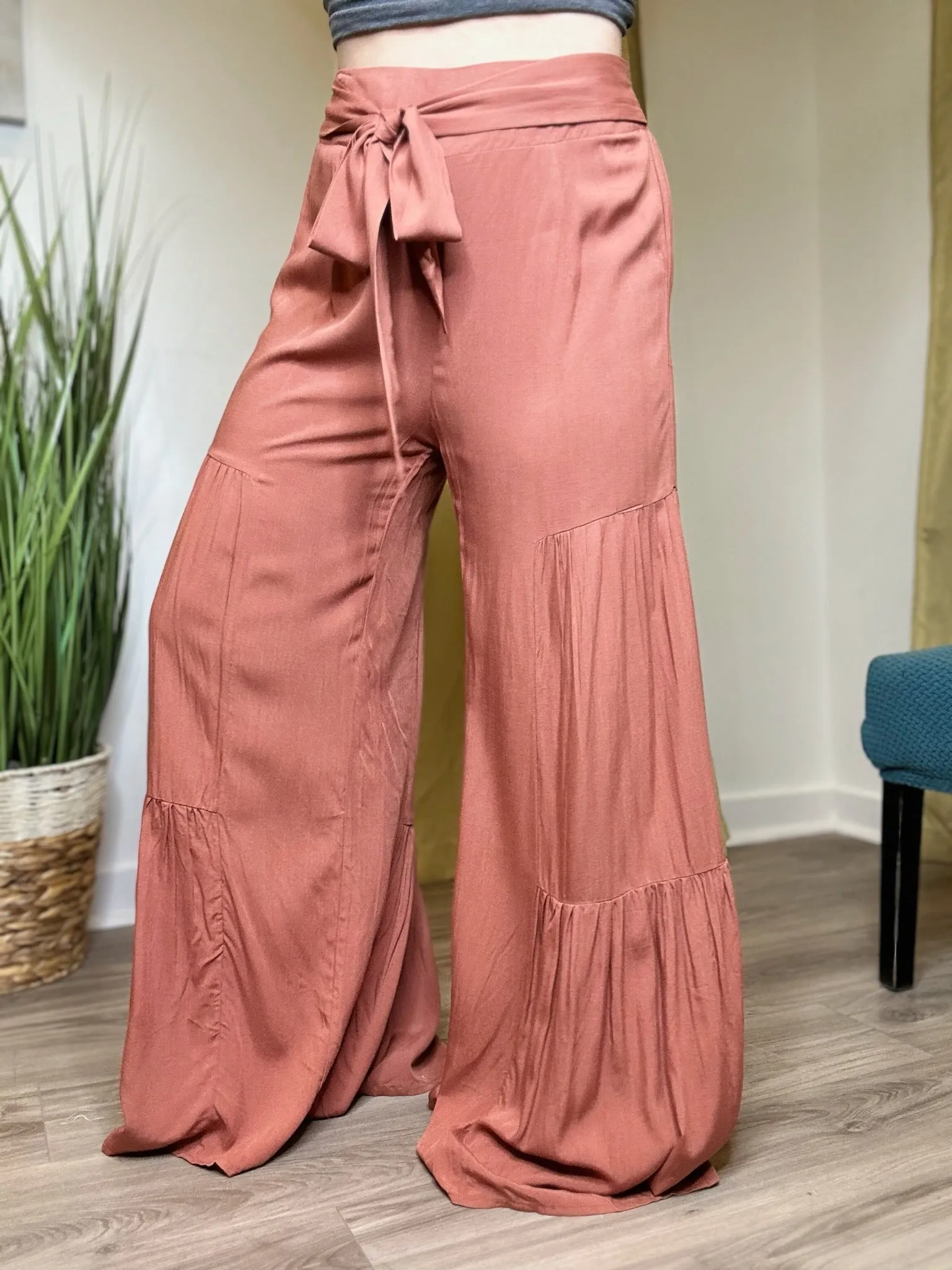 Terracotta Wide Leg Pants