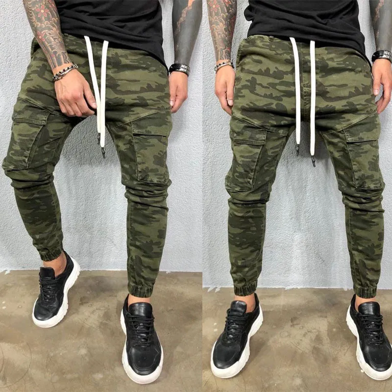 TOLVXHP Men Pants Hip Hop Harem Joggers Pants Male Trousers Camouflage Pants Sweatpants large size 4XL