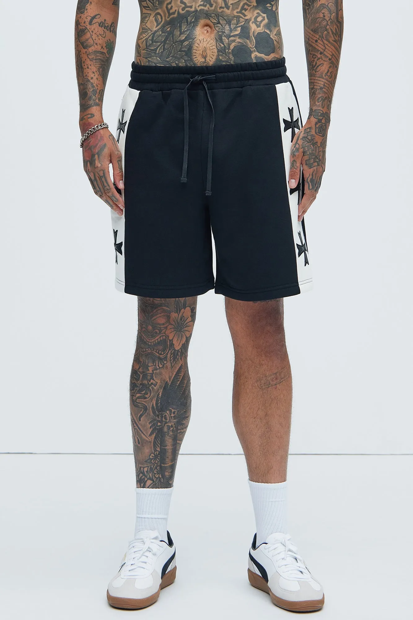 Tyson Desmond Sweat Shorts - Black/combo