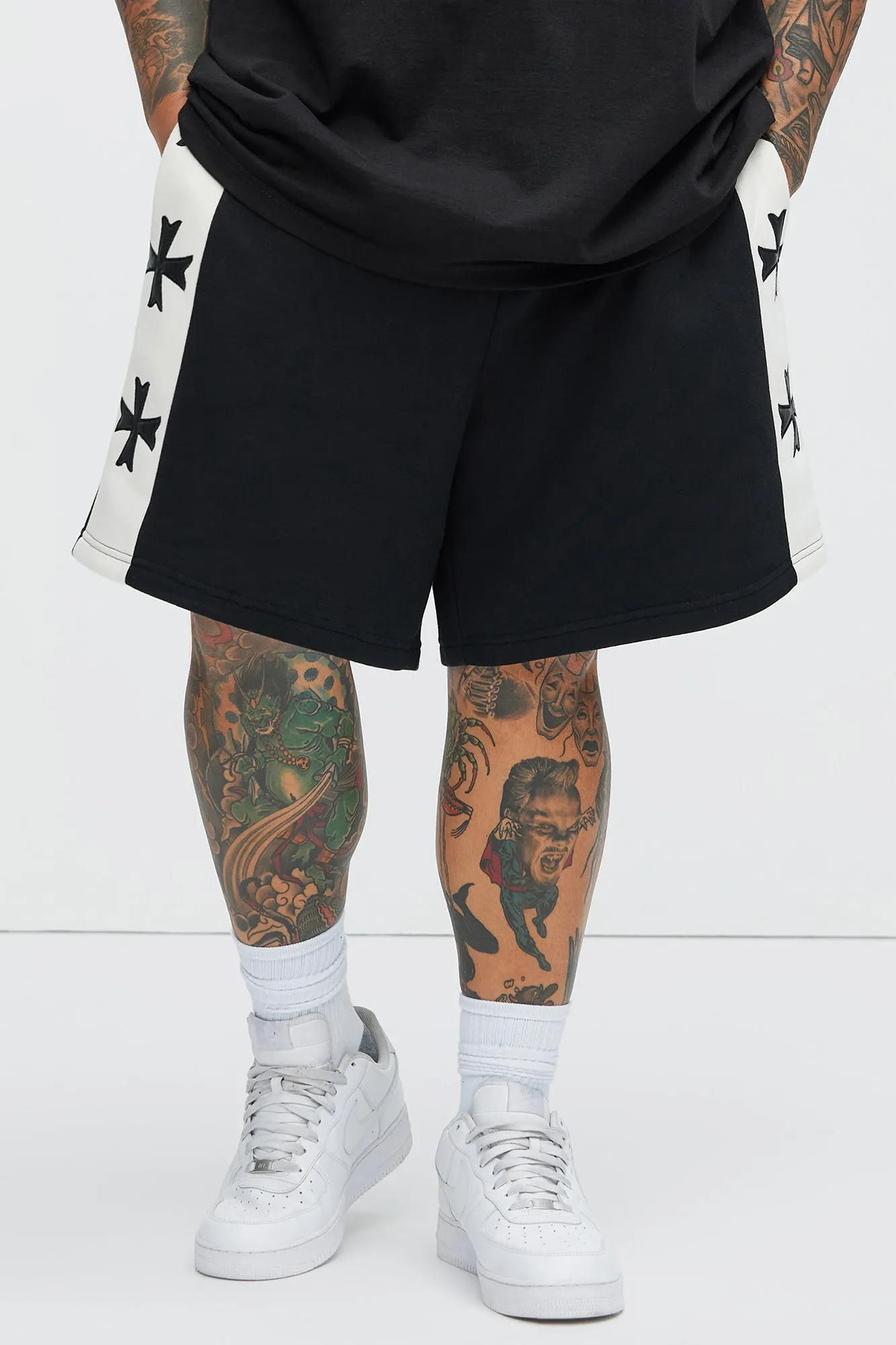 Tyson Desmond Sweat Shorts - Black/combo