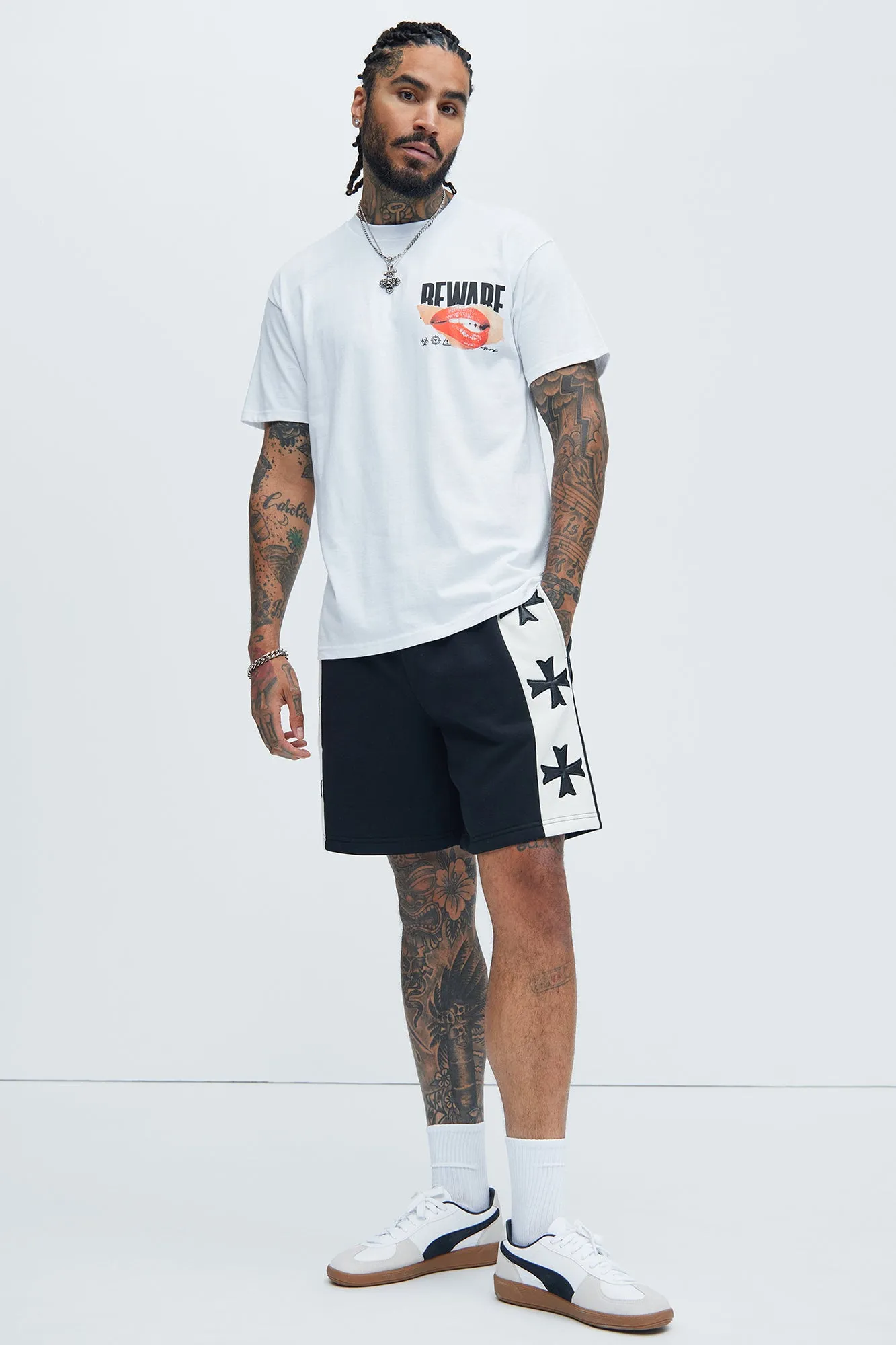 Tyson Desmond Sweat Shorts - Black/combo