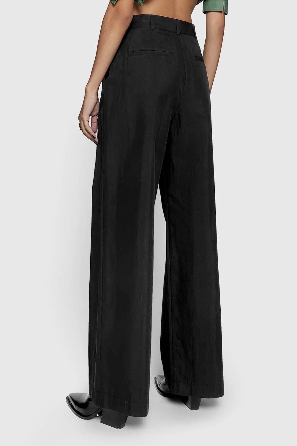 Walker Pleated Wide Leg Pant