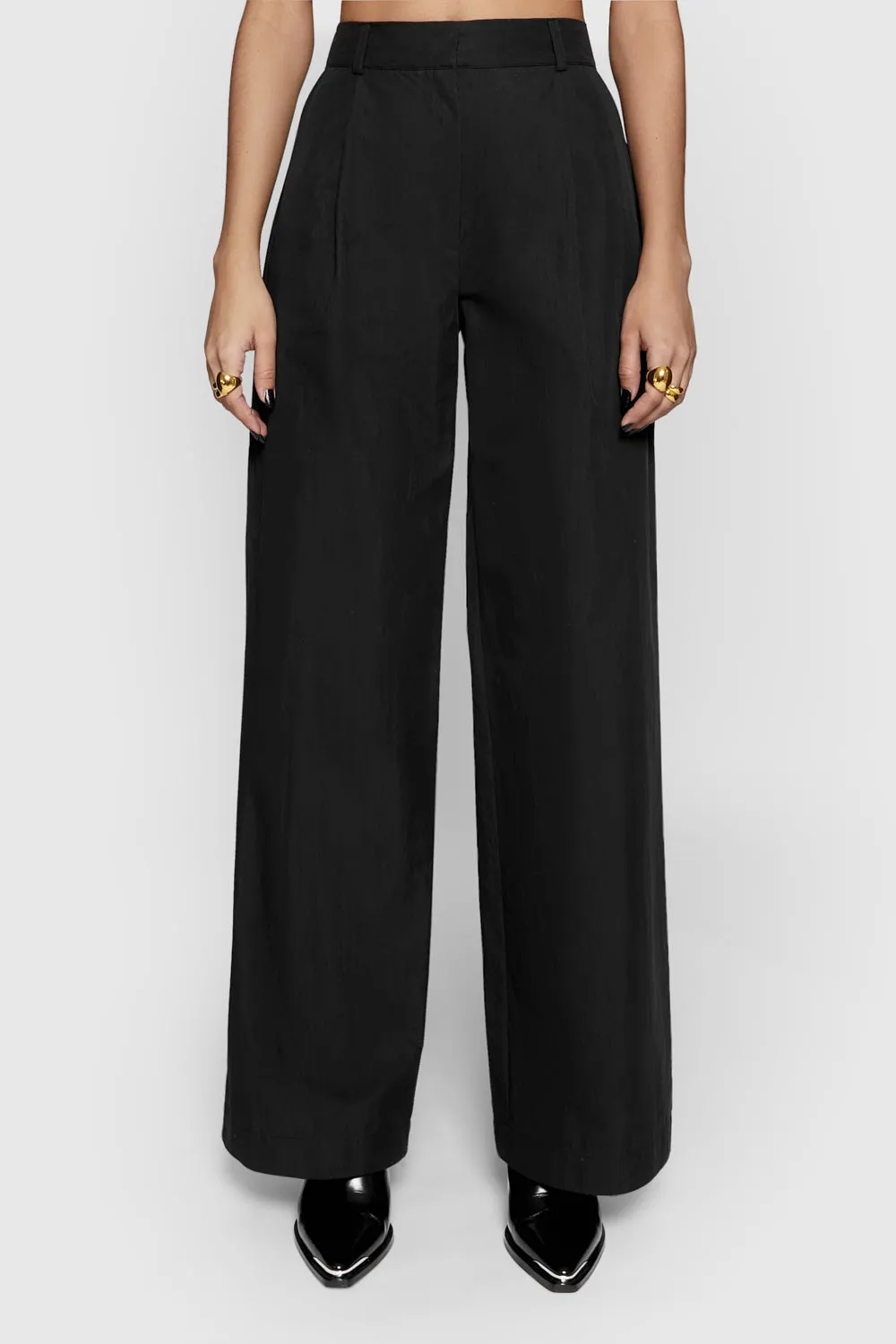 Walker Pleated Wide Leg Pant