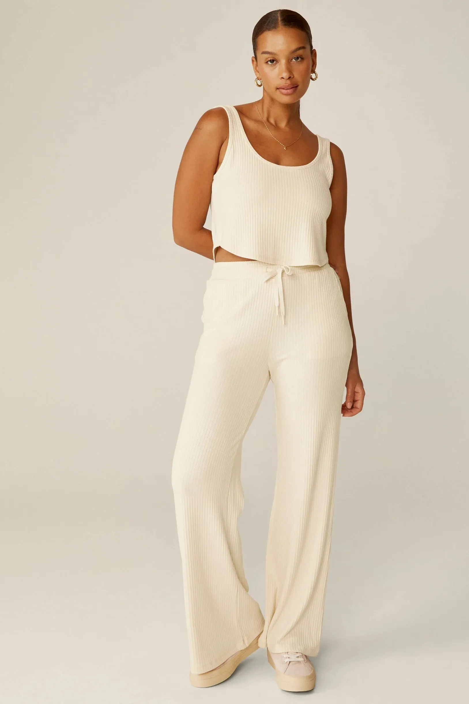 Well Travelled Wide Leg Pants - Ivory