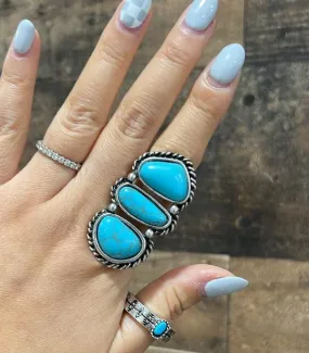 Western adjustable Turquoise RING