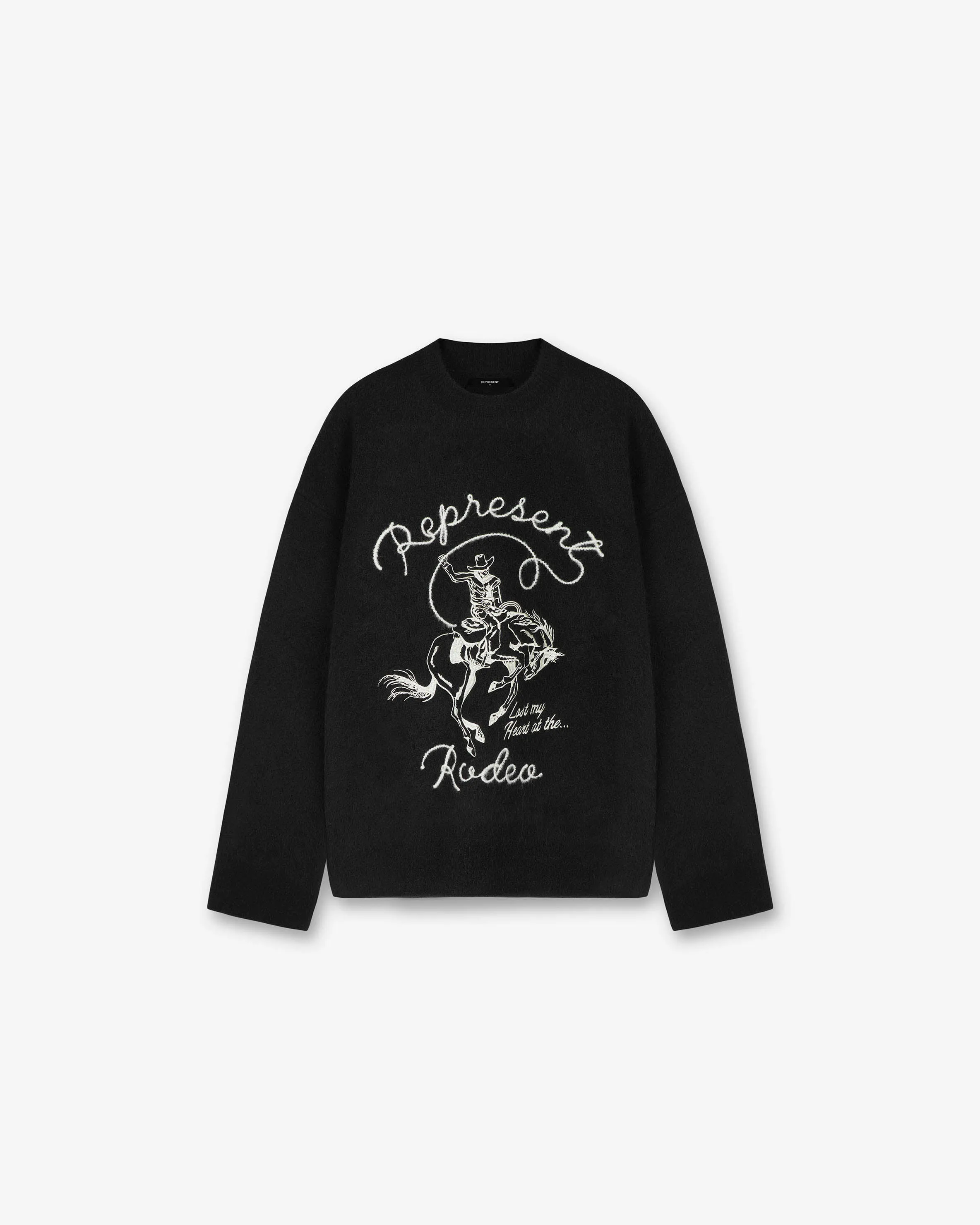 Western Knit Sweatshirt - Jet Black