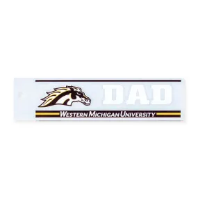 Western Michigan Dad Bar Decal