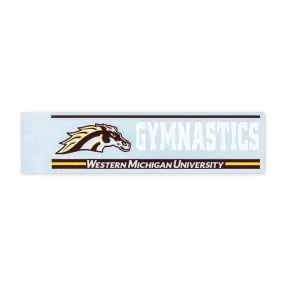 Western Michigan Gymnastics Bar Decal