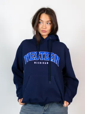 WESTERN MICHIGAN HOODIE - NAVY