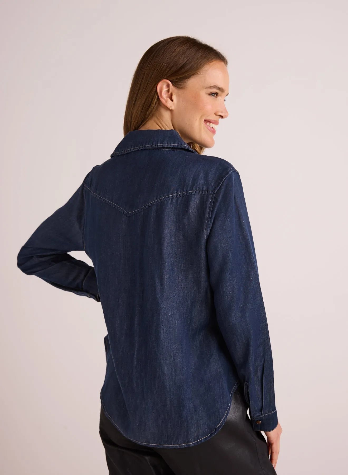 Western Shirt - Dark Denim