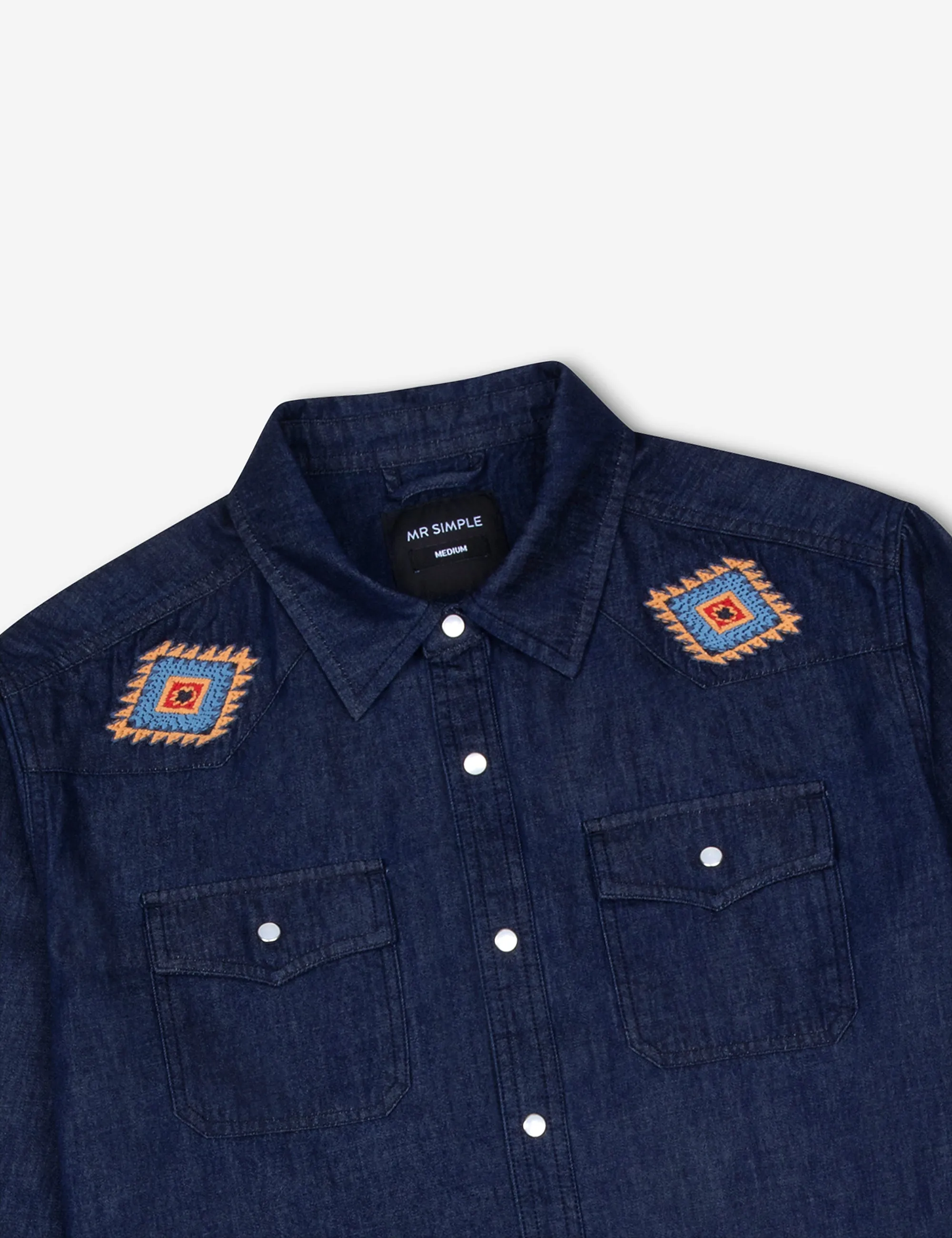 Western Shirt - Raw Blue