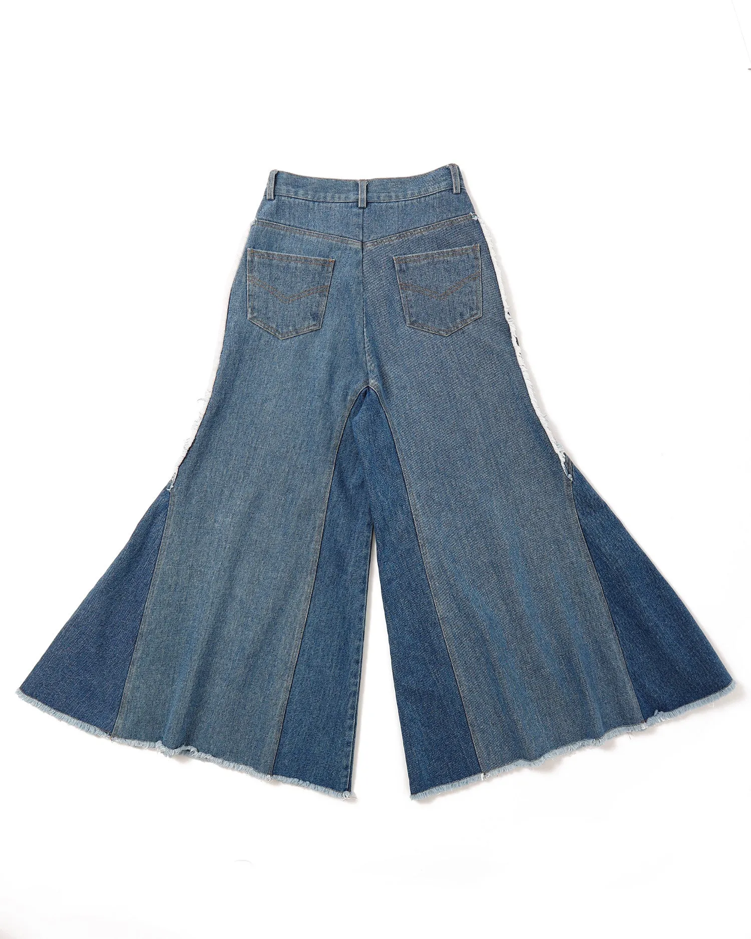 Wide flare denim pants