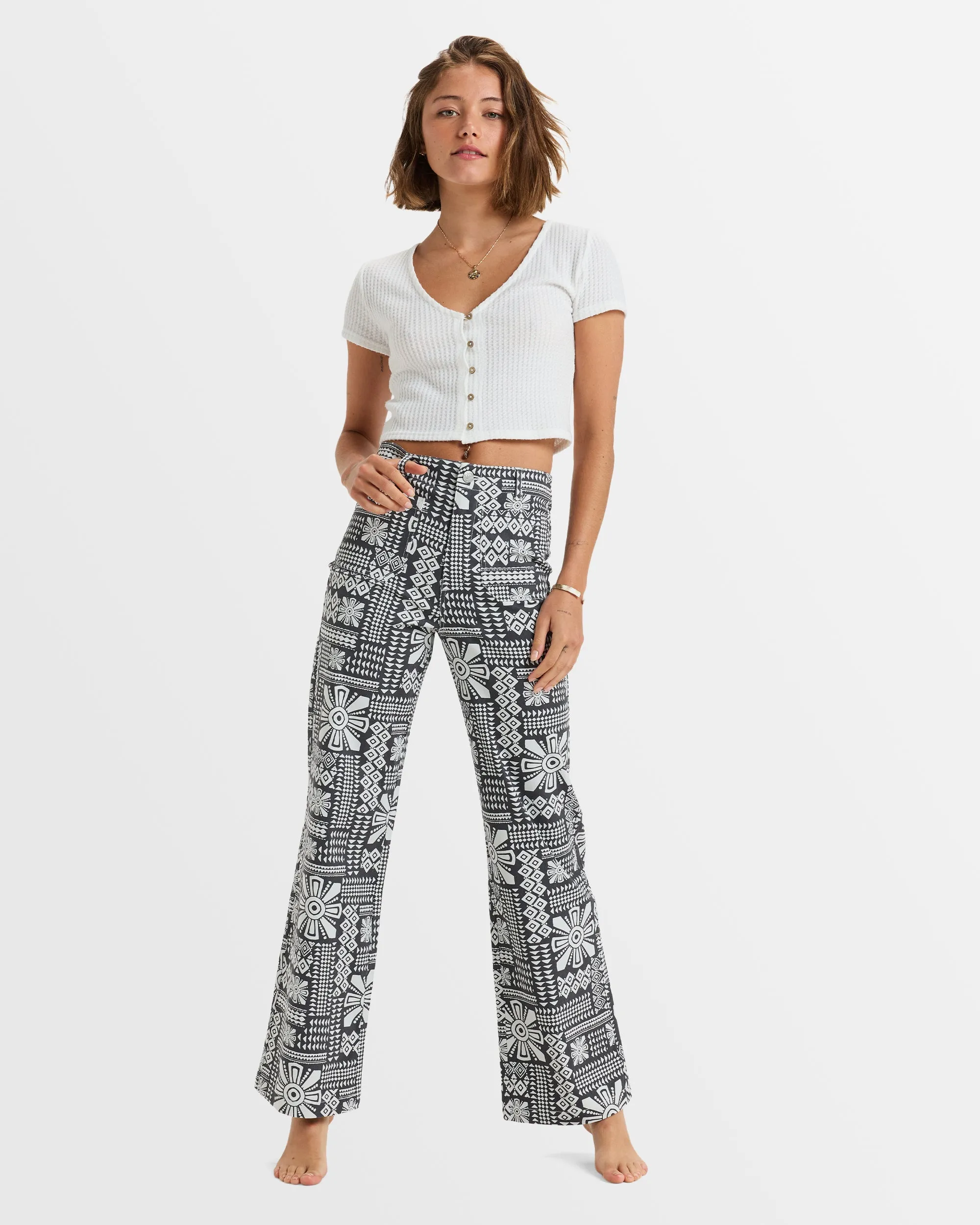 Womens Coastal Cruiser Wide Leg Pant