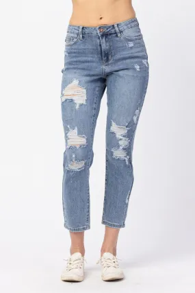 'Worth the Risk' High Waist Boyfriend Jean