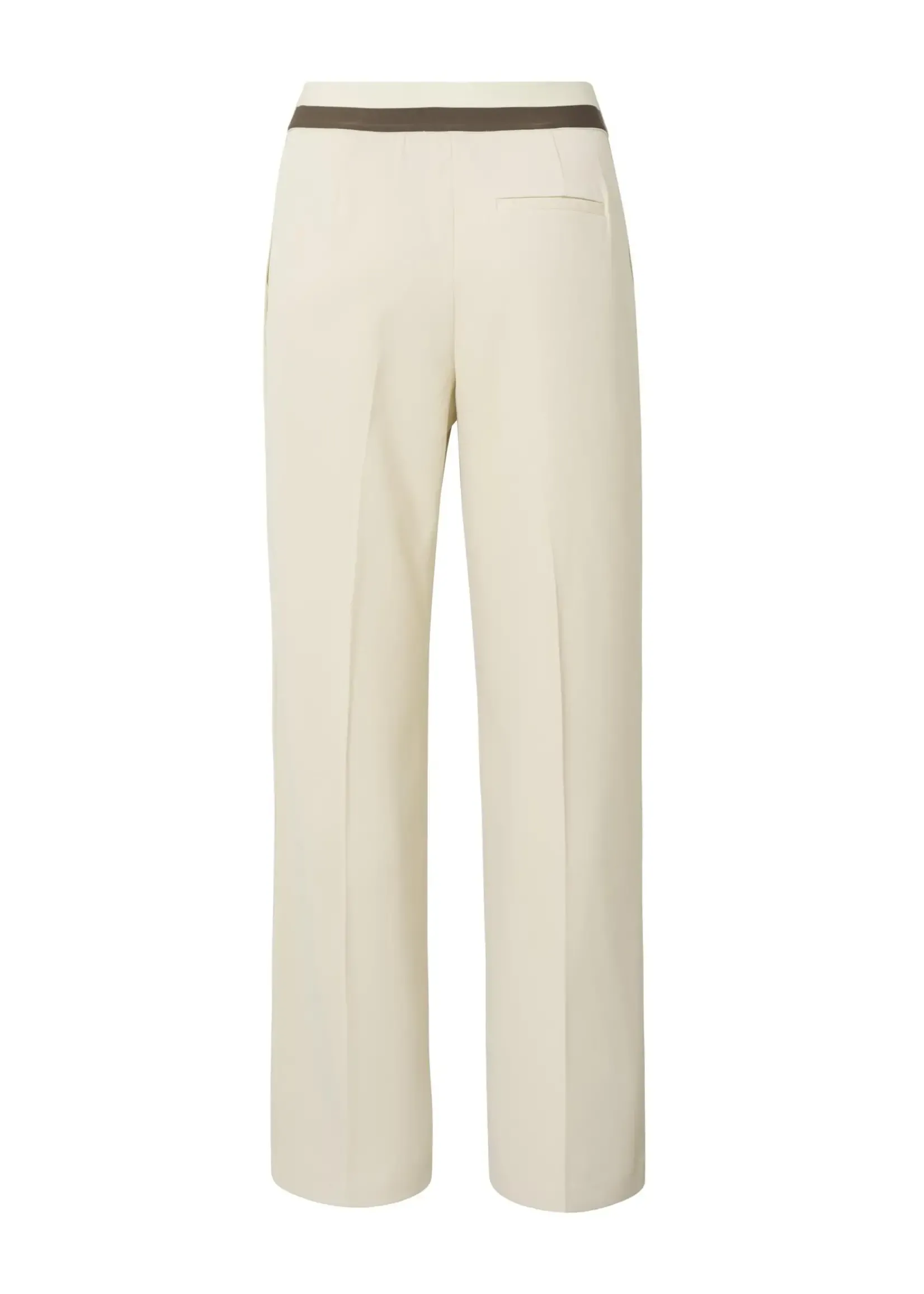 YAYA Woven Sum Sand Wide Leg Trousers W Pleat