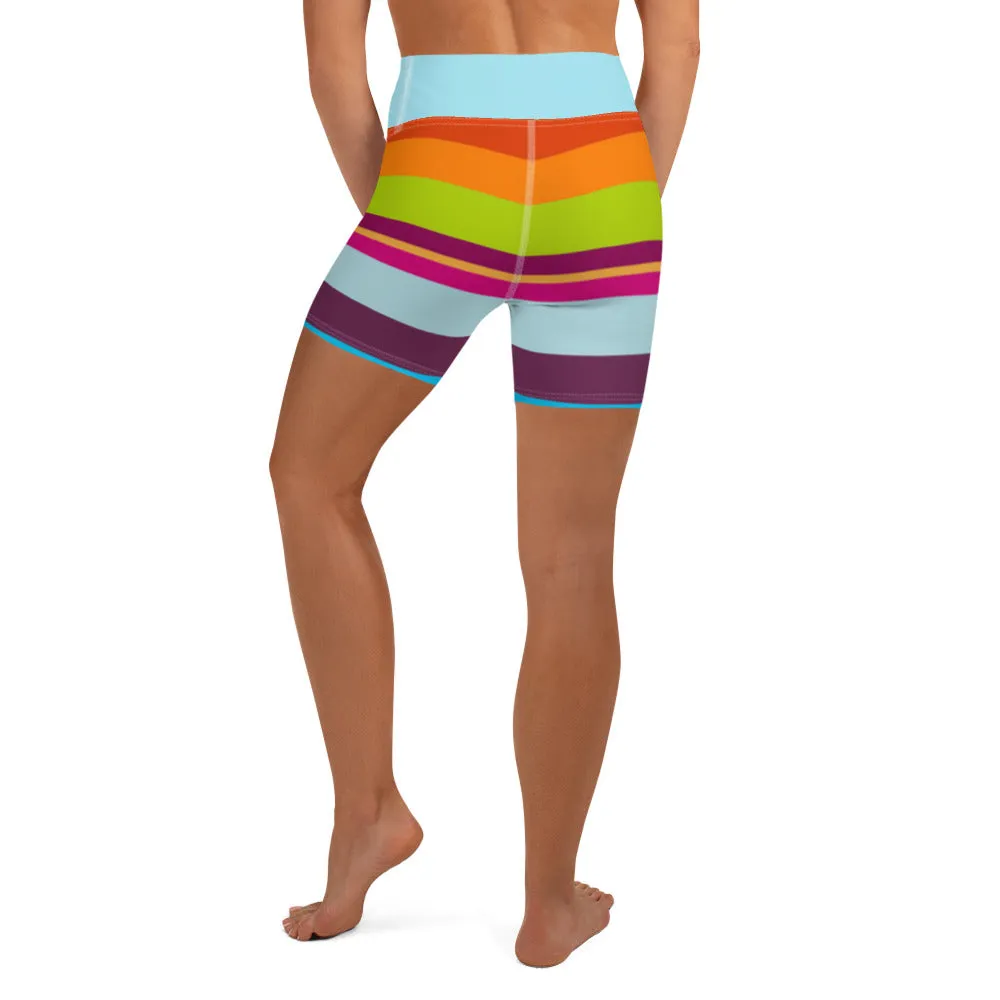 Yoga Shorts Striped